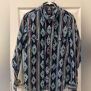 Roper Western Patterned Button-Up Shirt Pearl Snaps